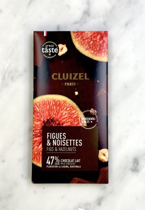 CLUIZEL TABLETTE PLANT. LA LAGUNA LAIT 47% FIGUES & NOISETTES