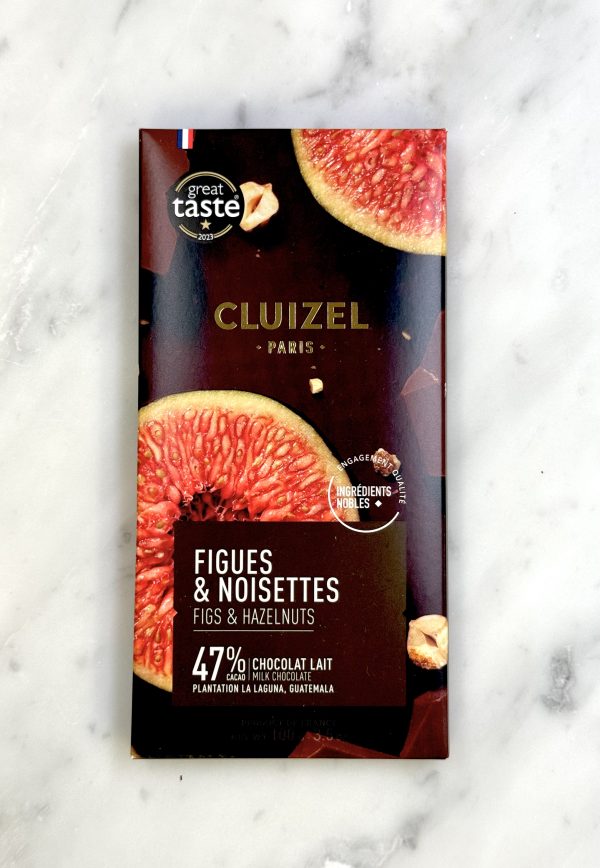 CLUIZEL TABLETTE PLANT. LA LAGUNA LAIT 47% FIGUES & NOISETTES