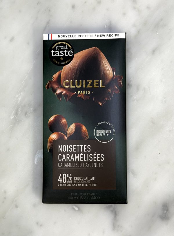 CLUIZEL TABLETTE LAIT 48% AUX NOISETTES CARAMÉLISÉES